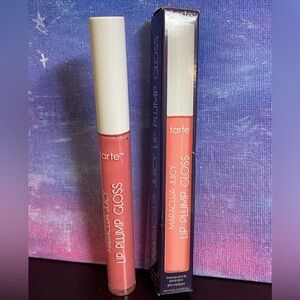 Tarte ~White Peach~Maracuja Juicy Lip Plump Gloss New Full Size $24 value